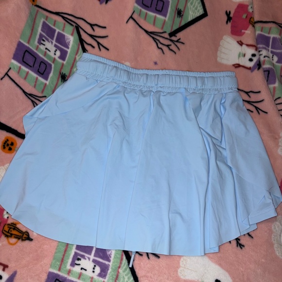 Light Blue Pleated Skort M - Picture 3 of 3